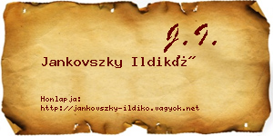 Jankovszky Ildikó névjegykártya